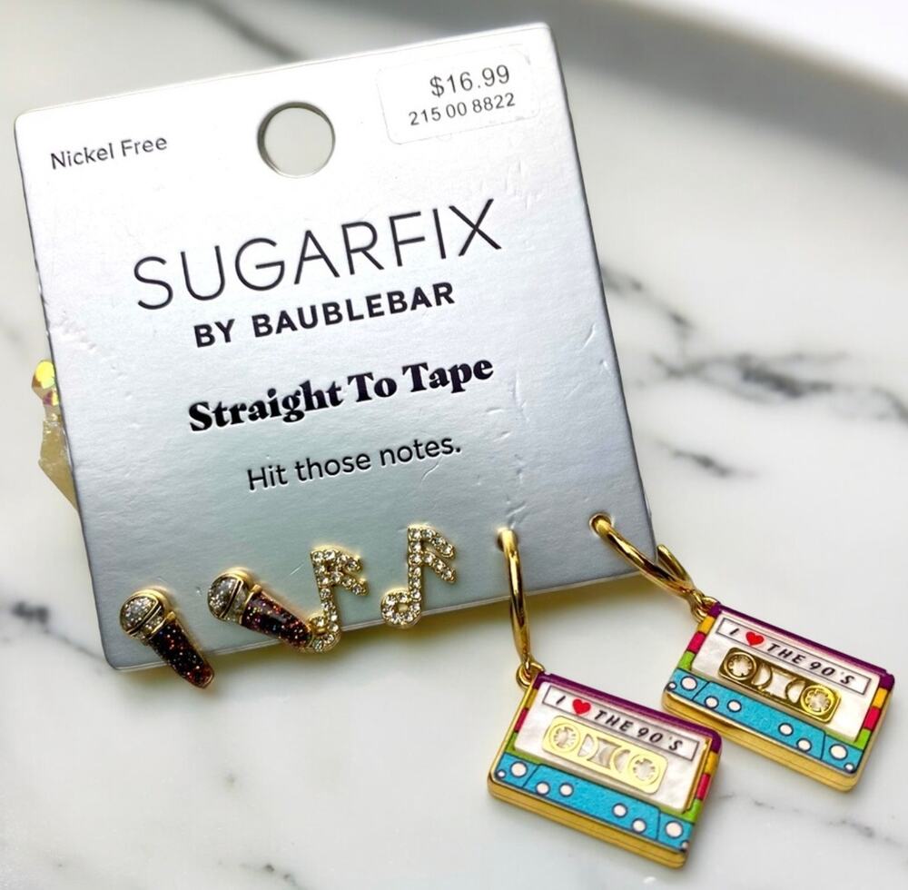 New Sugarfix by Baublebar Straight To Tape Earrings-I Love the 90’s